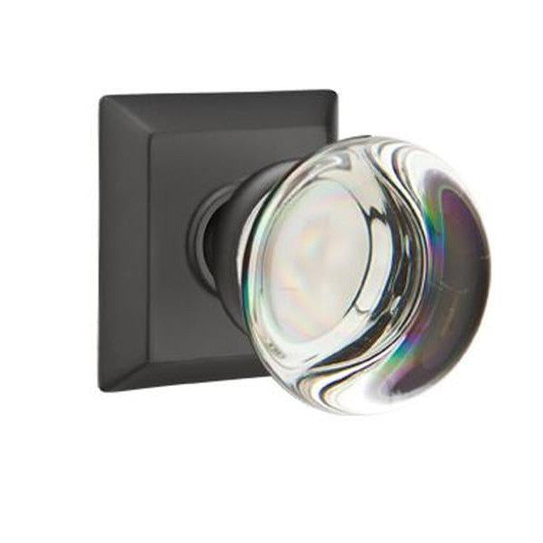 Emtek Providence Crystal Emtek Doorknob Set with Quincy Rosette EMTEK