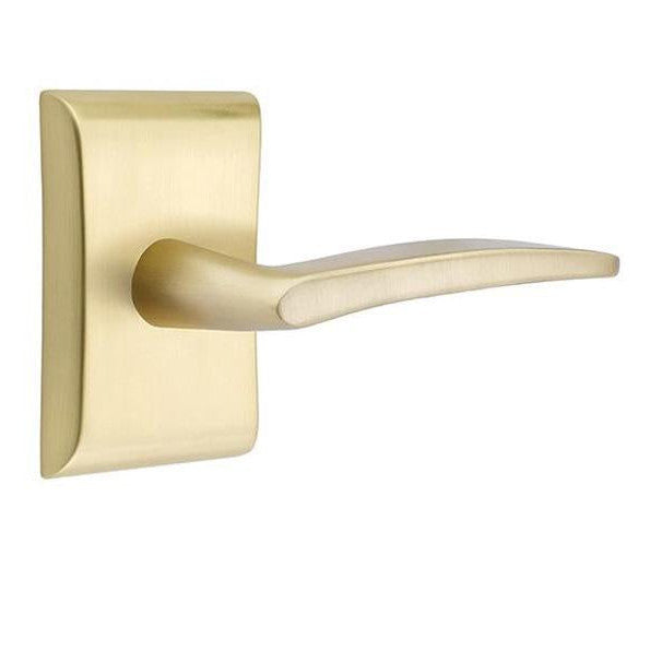 Emtek Solid Brass Poseidon Lever With Neos Rosette EMTEK