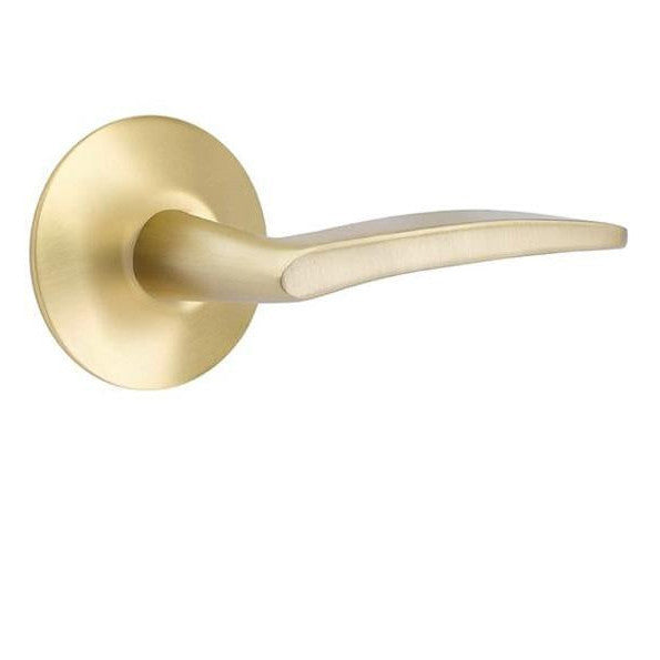 Emtek Solid Brass Poseidon Lever With Modern Rosette (Several Finish Options) EMTEK