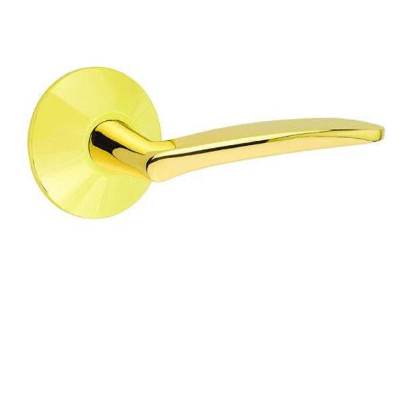 Emtek Solid Brass Poseidon Lever With Modern Rosette (Several Finish Options) EMTEK