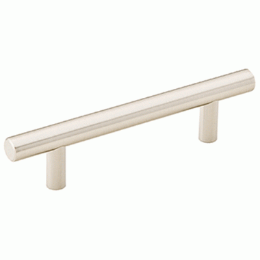 Emtek 5 Inch Overall (3 Inch c-c) Brass Bar Pull (Satin Nickel Finish) EMTEK