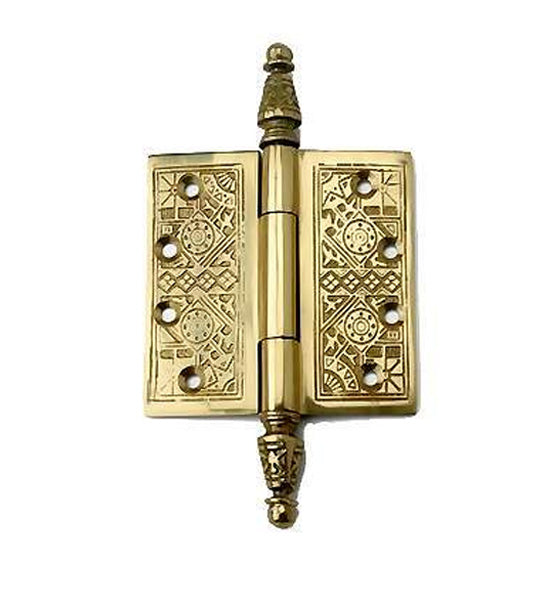 3 1/2 x 3 1/2 Inch Victorian Steeple Tip Style Hinge COPPER MOUNTAIN HARDWARE