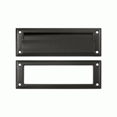 8 7/8 Inch Brass Mail & Letter Flap Slot (Oil Rubbed Bronze Finish) DELTANA