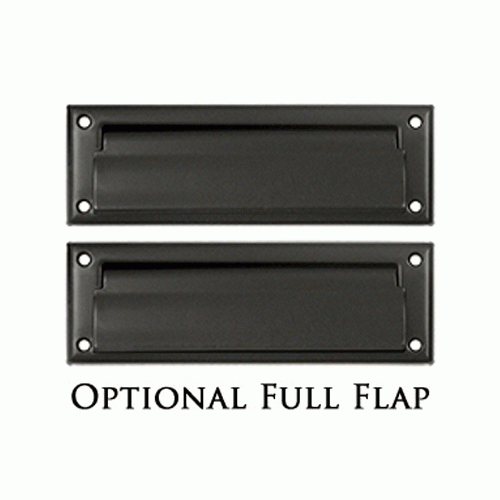 8 7/8 Inch Brass Mail & Letter Flap Slot (Oil Rubbed Bronze Finish) DELTANA