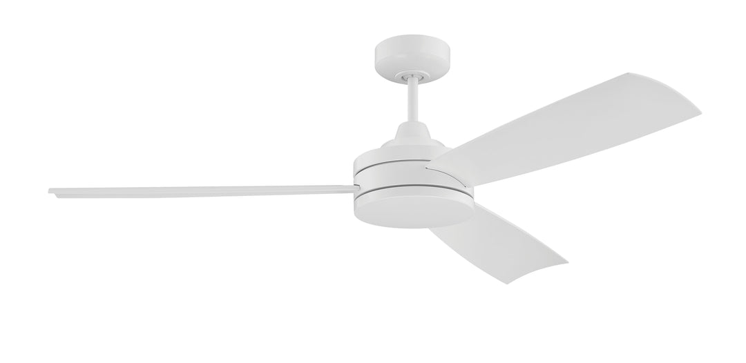 54" Inspo Indoor/Outdoor (Damp) in White w/ White Blades CRAFTMADE