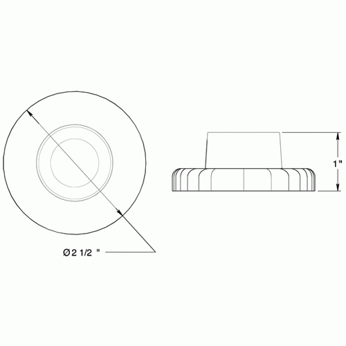 Concave Wall Door Hold / Door Stop (Oil Rubbed Bronze Finish) DELTANA