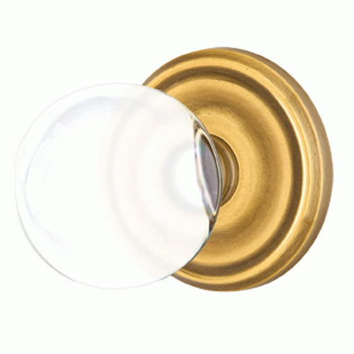 Crystal Bristol Door Knob Set With Regular Rosette (Several Finish Options) EMTEK