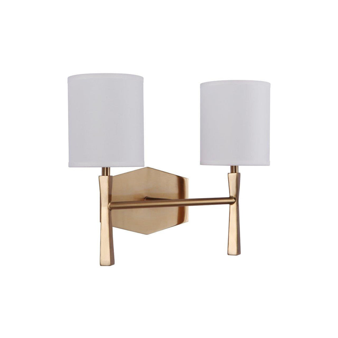 Chatham 2 Light Vanity in Satin Brass CRAFTMADE