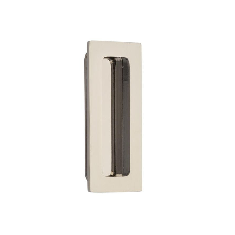 4 Inch Solid Brass Modern Rectangular Flush Pull EMTEK