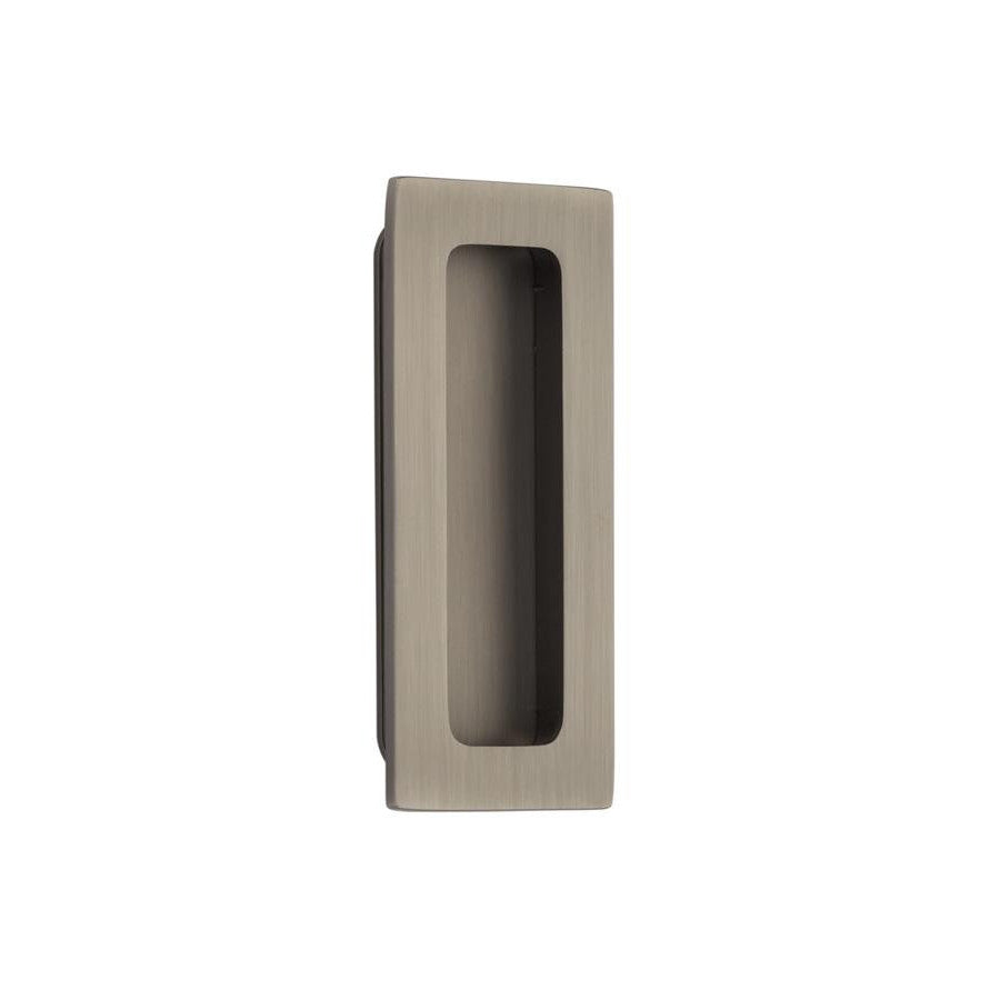 4 Inch Solid Brass Modern Rectangular Flush Pull EMTEK