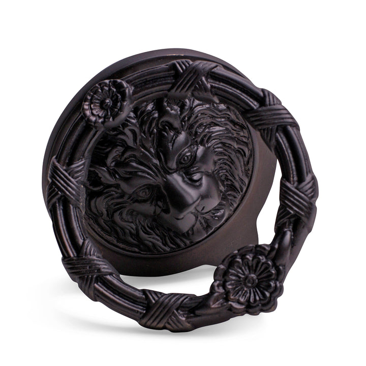 Ribbon & Reed 6 Inch Brass Lion Door Knocker (Several Finishes Available)