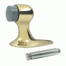 Floor Mounted Bumper Door Stop (Polished Brass Finish) DELTANA