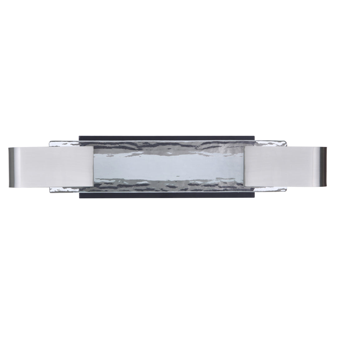 Harmony 1 Light LED Vanity in Flat Black/Polished Nickel CRAFTMADE