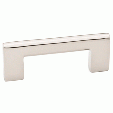 5 3/4 Inch Overall (5 Inch c-c) Brass Trail Pull (Polished Nickel Finish) EMTEK