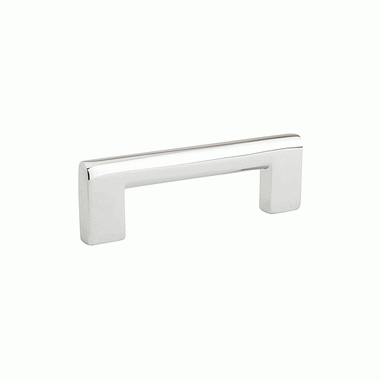 10 5/8 Inch Overall (10 Inch c-c)  Brass Trail Pull (Polished Chrome Finish) EMTEK