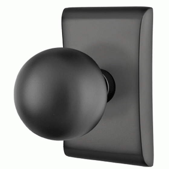 Emtek Solid Brass Orb Door Knob Set With Neos Rosette EMTEK