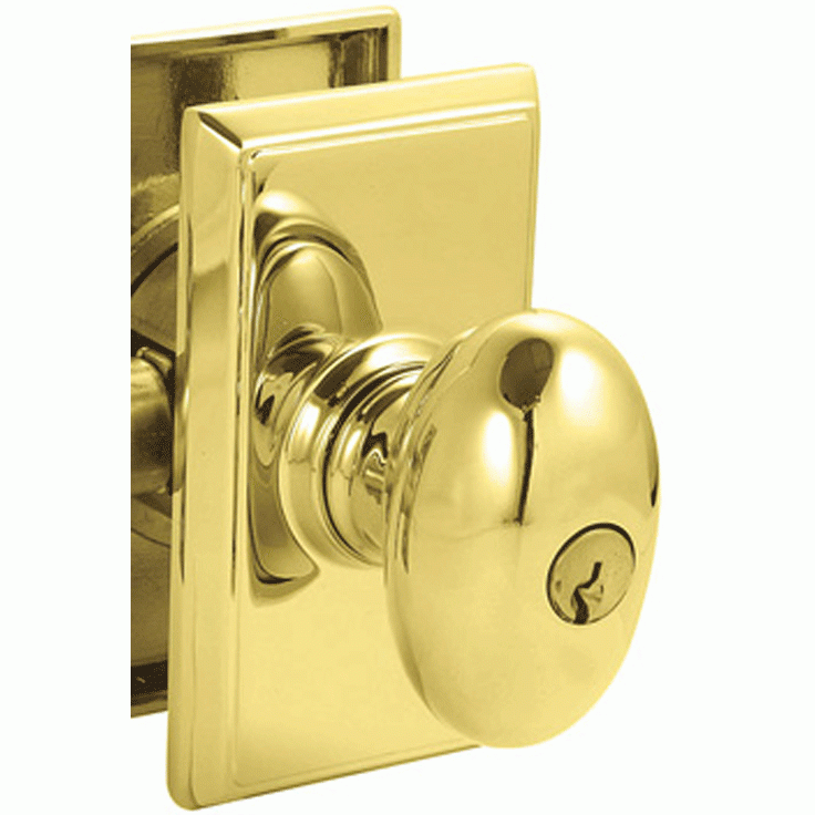 Emtek Solid Brass Luzern Key In Door Lever with Square Rosette EMTEK