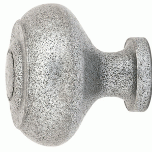 1 1/4 Inch Wrought Steel Brittany Knob (Satin Steel Finish) EMTEK