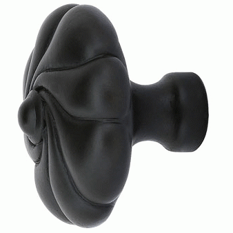 Emtek 1 3/4 Inch Tuscany Bronze Art Nouveau Knob (Flat Black) EMTEK