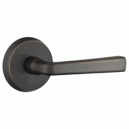 Solid Brass Sandcast Cimarron Lever With Disk Rosette EMTEK