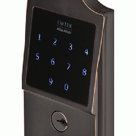 Emtek Oil Rubbed Bronze EMTouch Electronic Touchscreen Keypad Deadbolt EMTEK