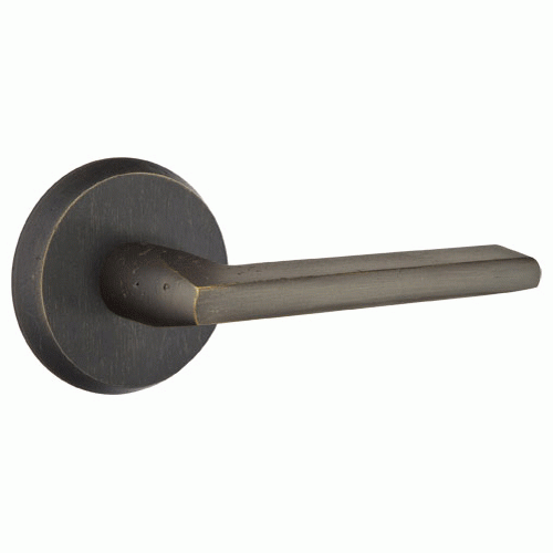 Emtek Solid Brass Sandcast Lariat Lever With Disk Rosette EMTEK