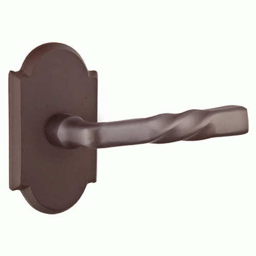 Sandcast Montrose Lever With Arched Rosette EMTEK