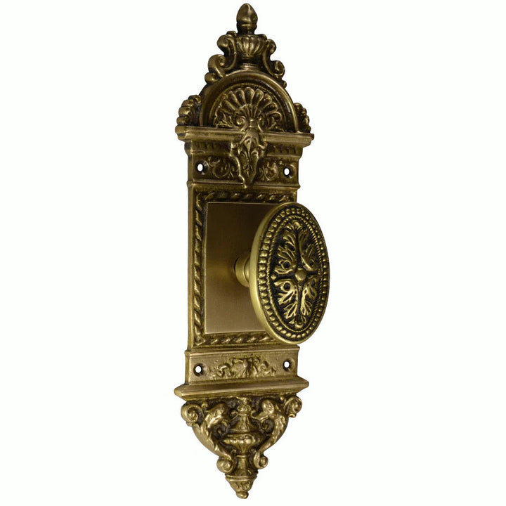 European Door Set With Beaded Style Avalon Oval Knob