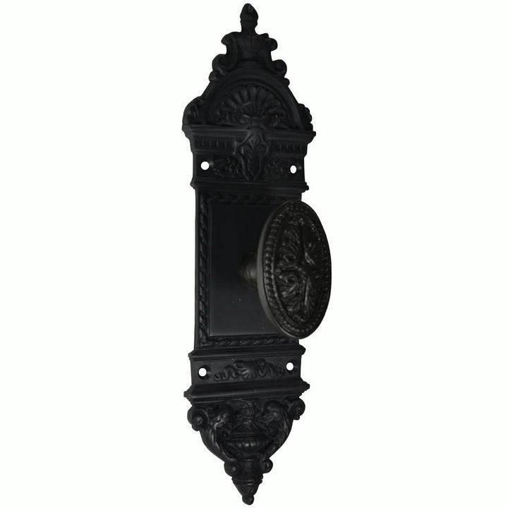 European Door Set With Beaded Style Avalon Oval Knob