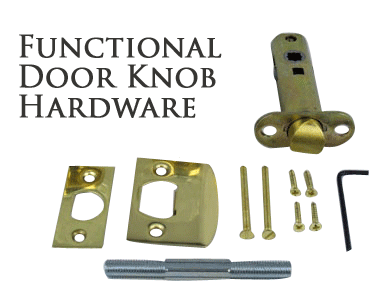 European Door Set With Provincial Style Knob COPPER MOUNTAIN HARDWARE