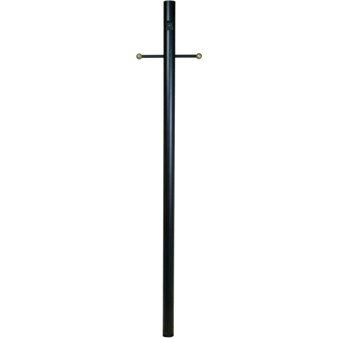 84" Smooth Direct Burial Post w/ Photocell in Textured Black CRAFTMADE