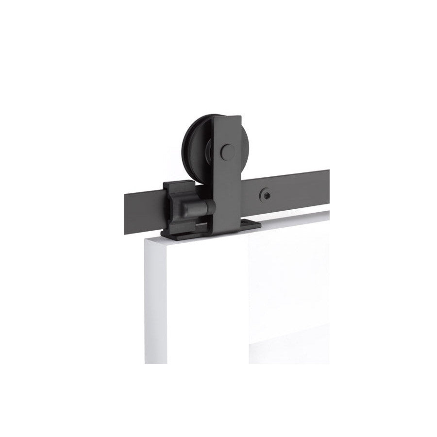 Modern Rectangular Top Mount Barn Door Hanger (Several Finishes Available) EMTEK