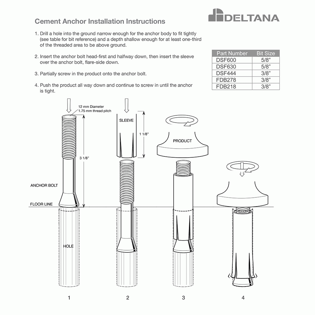 Floor Mounted Bumper Door Stop  (Oil Rubbed Bronze Finish) DELTANA