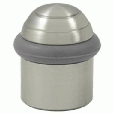 Floor Mounted Bumper Door Stop With Dome Cap (Brushed Nickel Finish) DELTANA