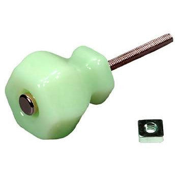 1 1/4 Inch Jade or Jadeite (Milk Green) Glass Knobs COPPER MOUNTAIN HARDWARE