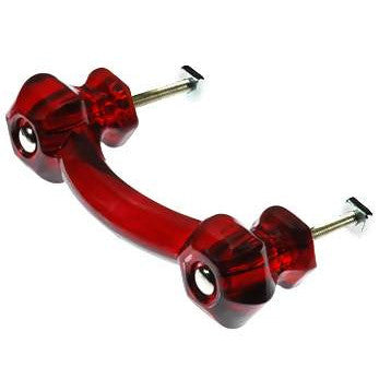 4 1/4 Inch Overall (3 Inch c-c) Ruby Red Glass Kitchen Drawer Pulls COPPER MOUNTAIN HARDWARE