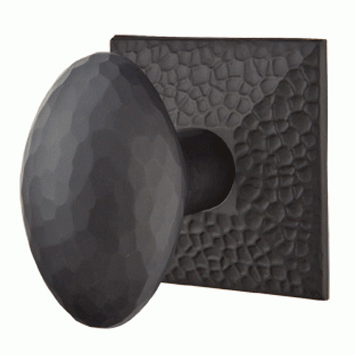 Hammered Egg Knob With Hammered Rosette (Several Finish Options) EMTEK