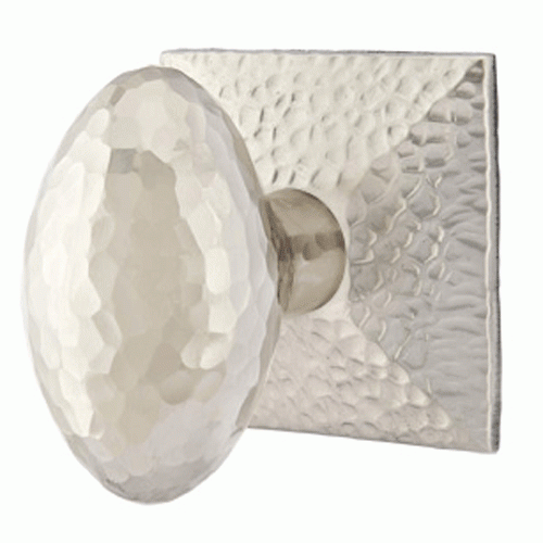 Hammered Egg Knob With Hammered Rosette (Several Finish Options) EMTEK