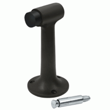 High Profile Floor Mounted Bumper Door Stop  (Oil Rubbed Bronze Finish) DELTANA