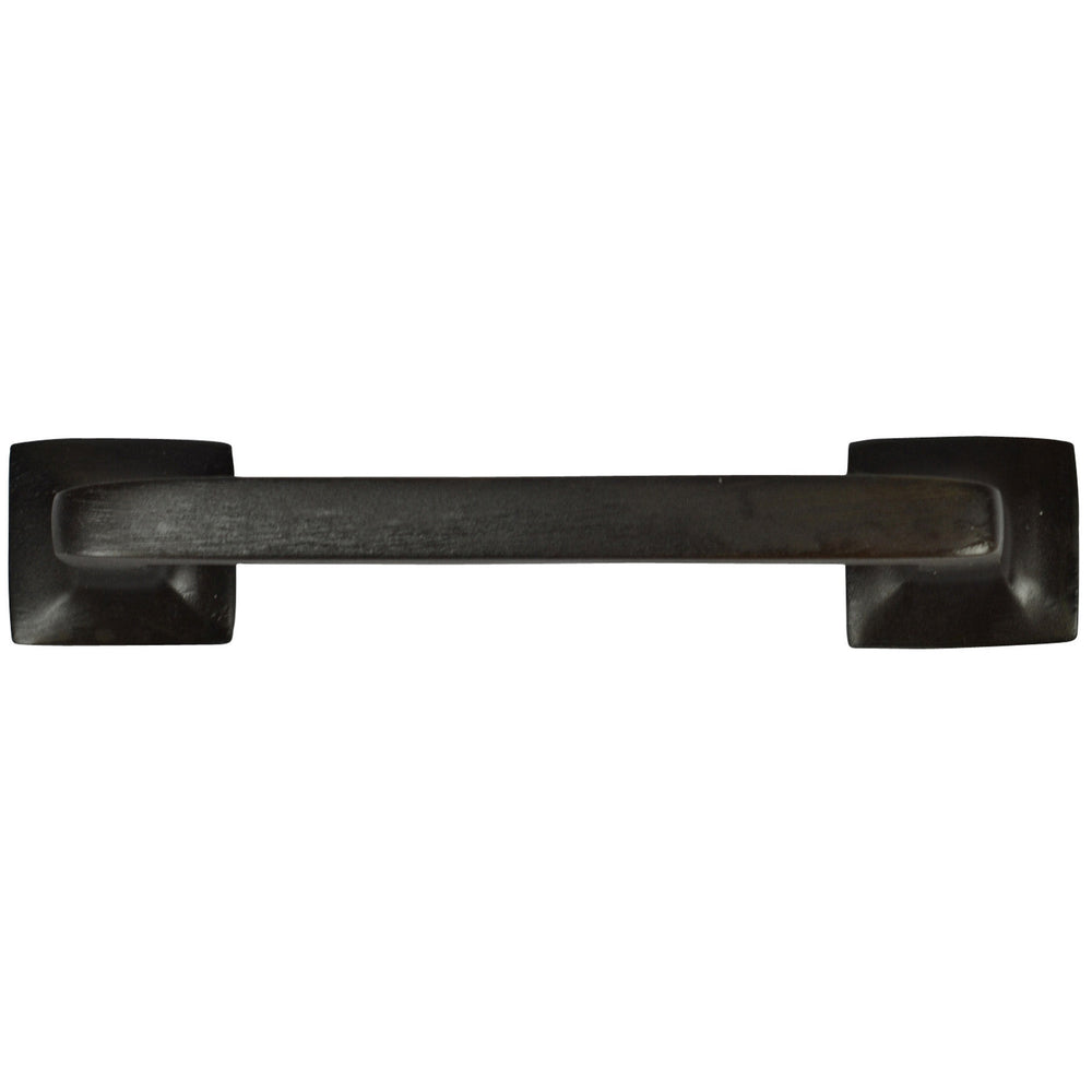 4 1/4 Inch Overall (3 Inch c-c) Solid Brass Square Traditional Pull (Oil Rubbed Bronze Finish) COPPER MOUNTAIN HARDWARE