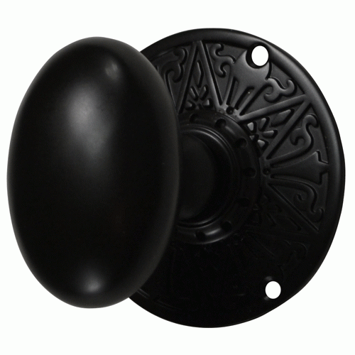 Eastlake Door Set With Egg Style Knob COPPER MOUNTAIN HARDWARE