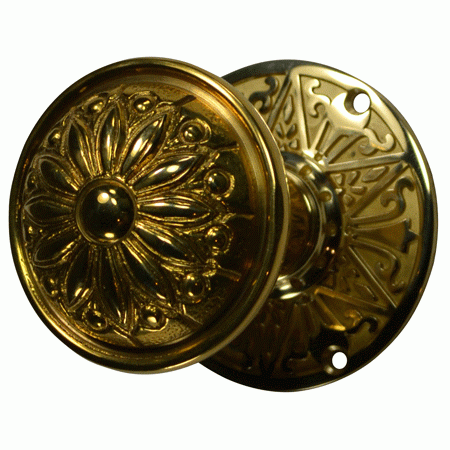 Eastlake Solid Brass Door Set With Provincial Style Knob COPPER MOUNTAIN HARDWARE