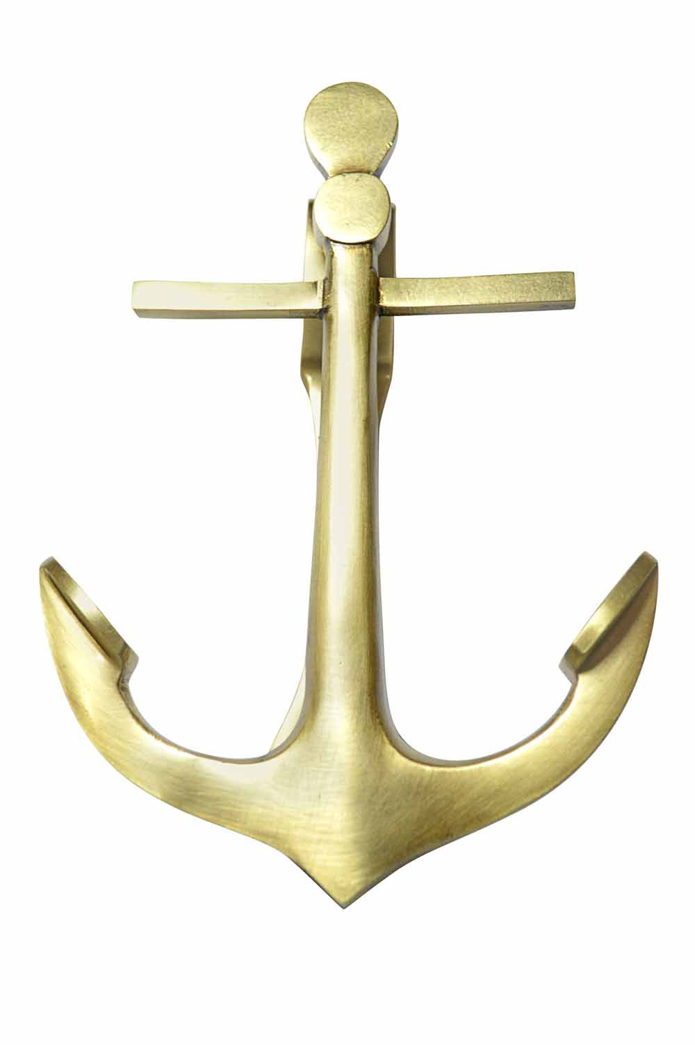 COPPER MOUNTAIN HARDWARE 5 3/4" Solid Brass Nautical Anchor Door Knocker in Several Finishes