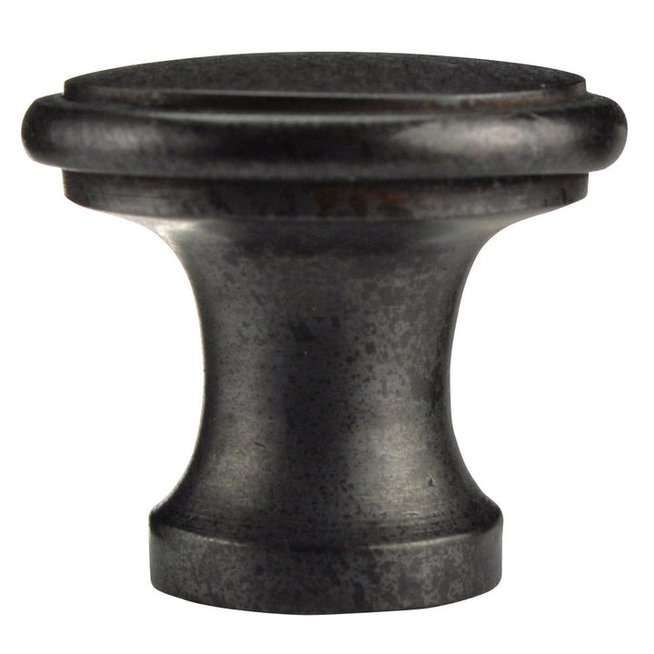 1 Inch Brass Flat Top Cabinet Knob (Oil Rubbed Bronze Finish) COPPER MOUNTAIN HARDWARE