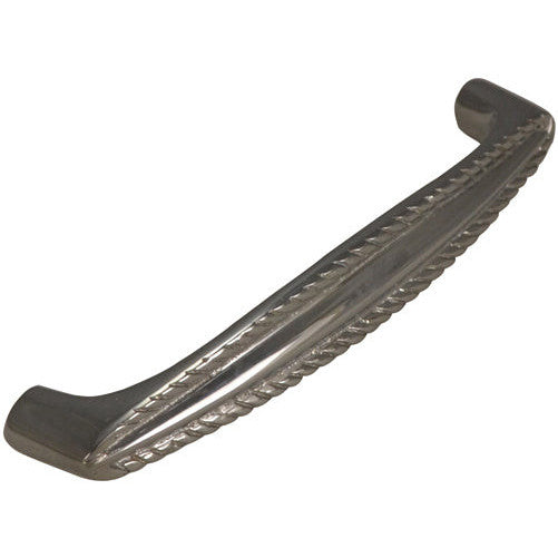 4 Inch Overall (3 3/4 Inch c-c) Solid Brass Georgian Roped Style Pull