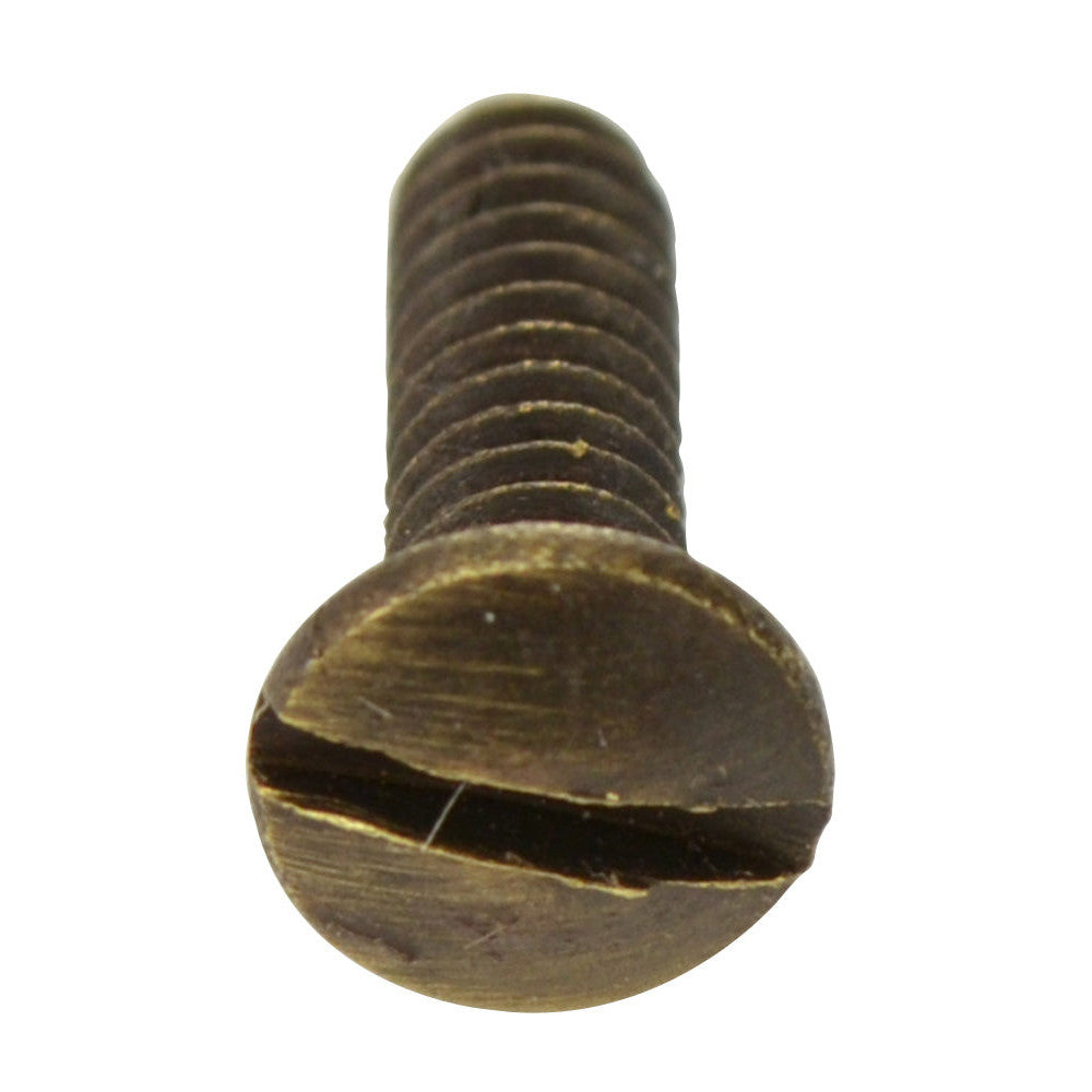 Single 1/2 Inch Solid Brass Wall Switch Plate Screw