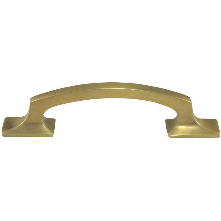 5 1/4 Inch Overall (3 3/4 Inch c-c) Traditional Solid Brass Pull (Antique Brass Finish) COPPER MOUNTAIN HARDWARE