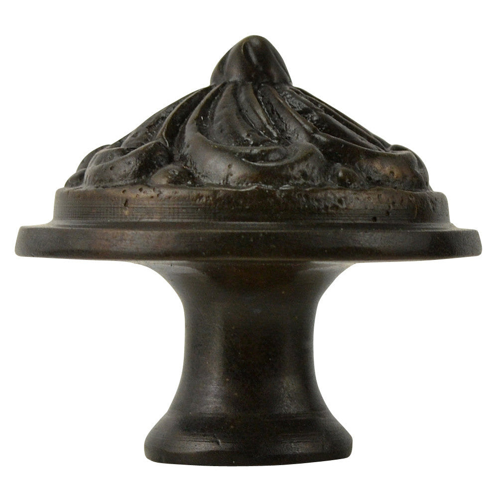 1 1/3 Inch Solid Brass Swirl Knob (Oil Rubbed Bronze Finish) COPPER MOUNTAIN HARDWARE