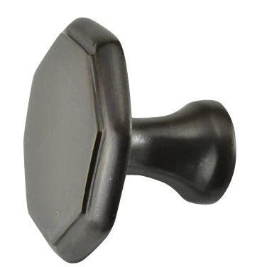 1 5/8 Inch Solid Brass Octagonal Cabinet Knob Oil Rubbed Bronze Finish COPPER MOUNTAIN HARDWARE