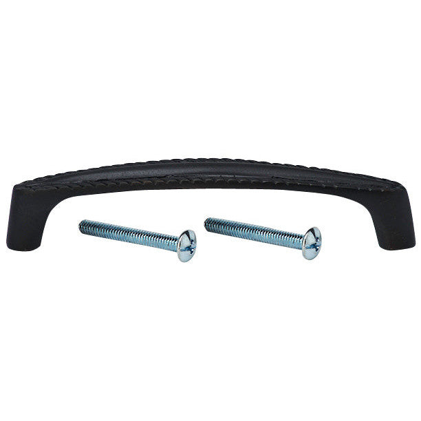 4 Inch Overall (3 3/4 Inch c-c) Solid Brass Georgian Roped Style Pull